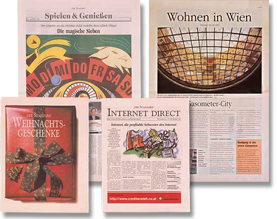 Brigitta Bernart-Skarek Graphikdesignerin Editorialdesign editorial design der Standard Verlagsbeilagen  Layout Artdirection 