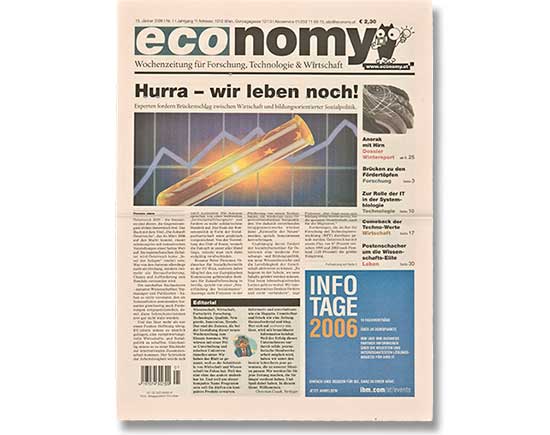 Brigitta Bernart-Skarek Graphikdesignerin Editorialdesign editorial design economy Grunddesign Covergestaltung Layout 
