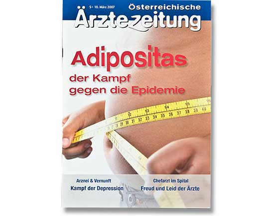 Brigitta Bernart-Skarek Graphikdesignerin Editorialdesign editorial design Österreichische Ärztezeitung Verlagshaus der Ärzte herausgegeben von der österreichische Ärztekammer Covergestaltung