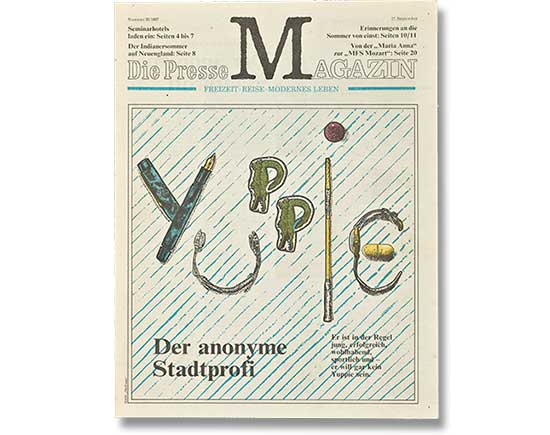 Brigitta Bernart-Skarek Graphikdesignerin Editorialdesign editorial design für die Tageszeitung die Presse Magazin Covergestaltung Illustration